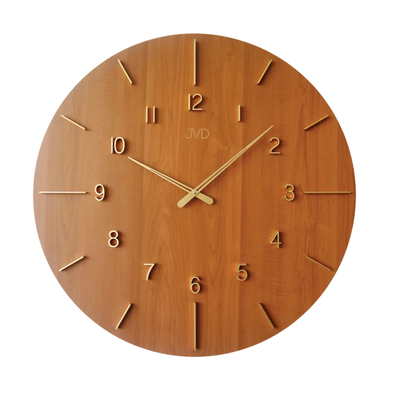 JVD Obrovské designové dřevěné nástěnné hodiny pr.70cm JVD HC701.1