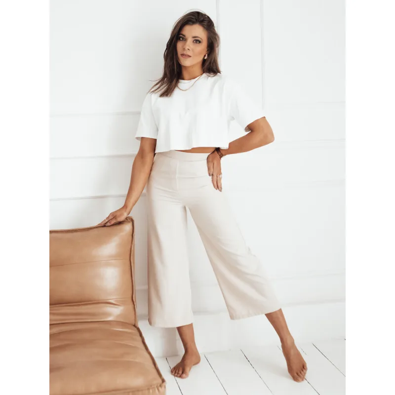 Perth UY1831 široké nohavice béžové XL