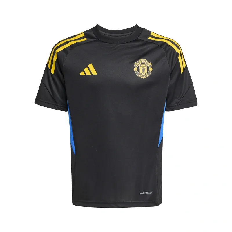 Adidas Manchester United tréningový dres čierny detský 2025-2026