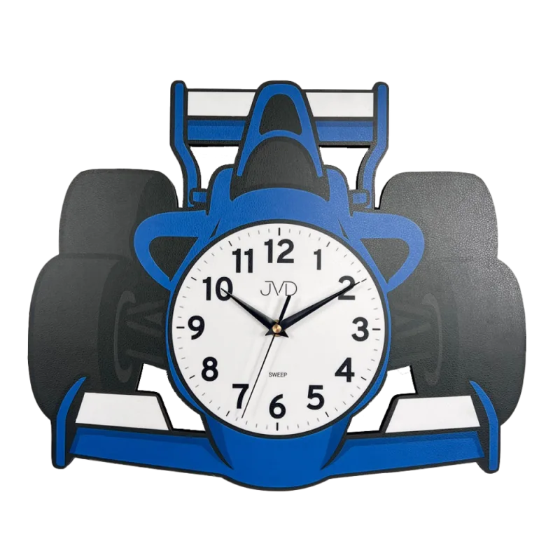 JVD Dětské modré netikající tiché hodiny JVD HJ116.1 - formule