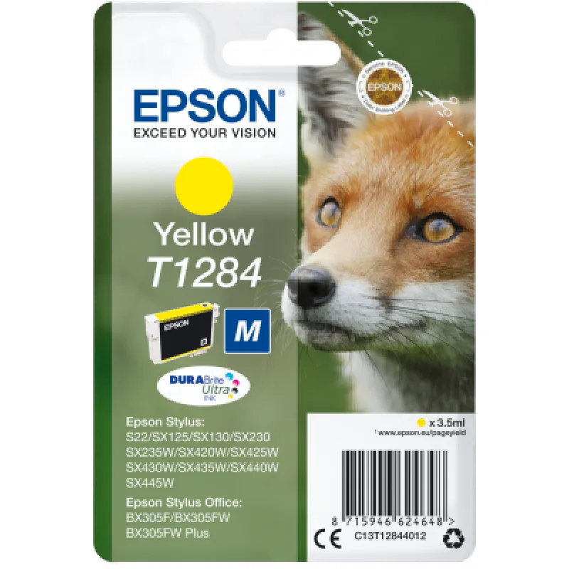Yellow Ink Cartridge (T1284) C13T12844012