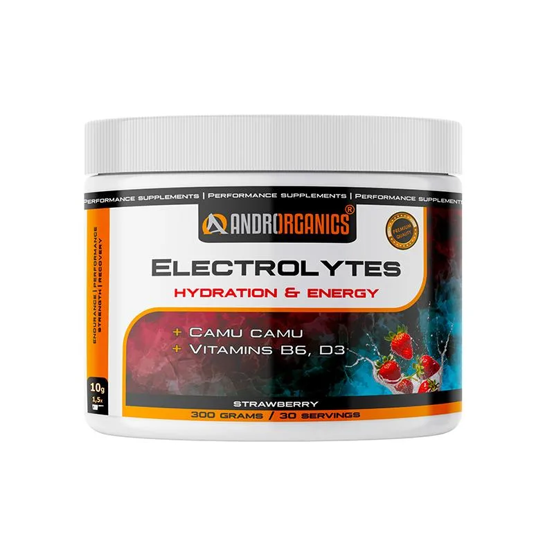 Electrolytes 300 g - Androrganics Príchuť: Čučoriedka - Citrón