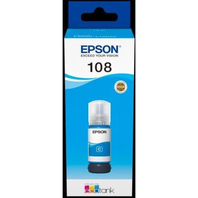 EPSON 108 EcoTank Cyan ink bottle C13T09C24A