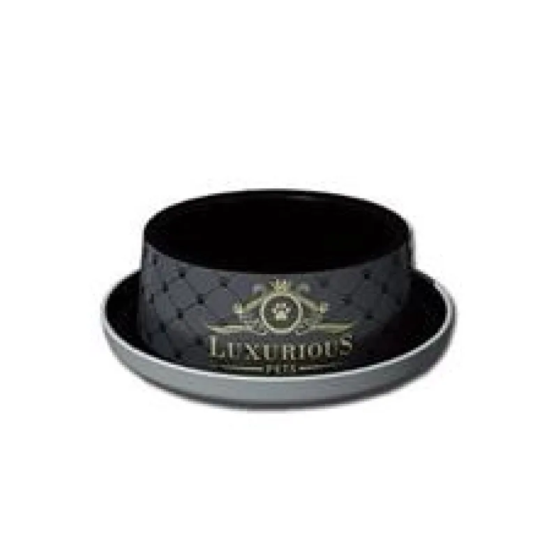 Miska plast LUXURIOUS černá 210 ml