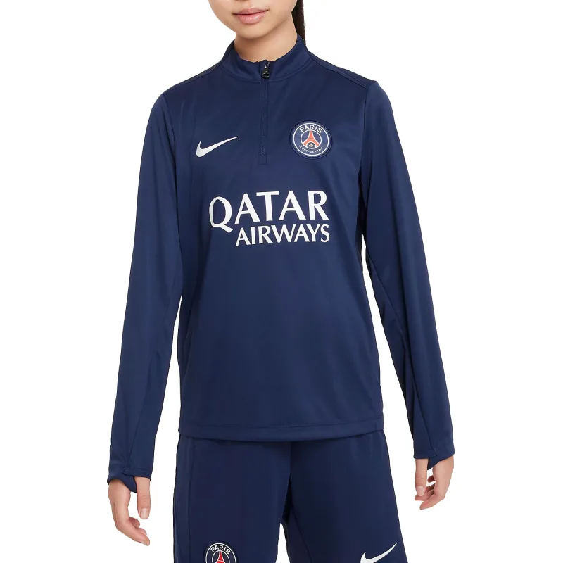 Nike Paris Saint-Germain FC - PSG tréningová mikina tmavomodrá detská 2024-2025