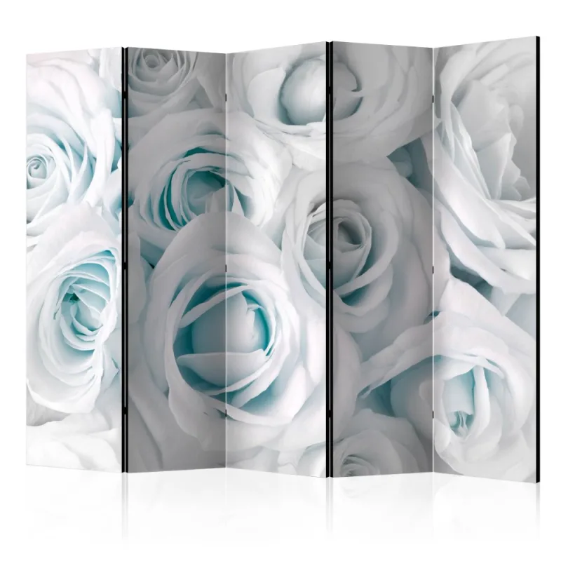 Artgeist Paraván - Satin Rose (Turquoise) [Room Dividers]