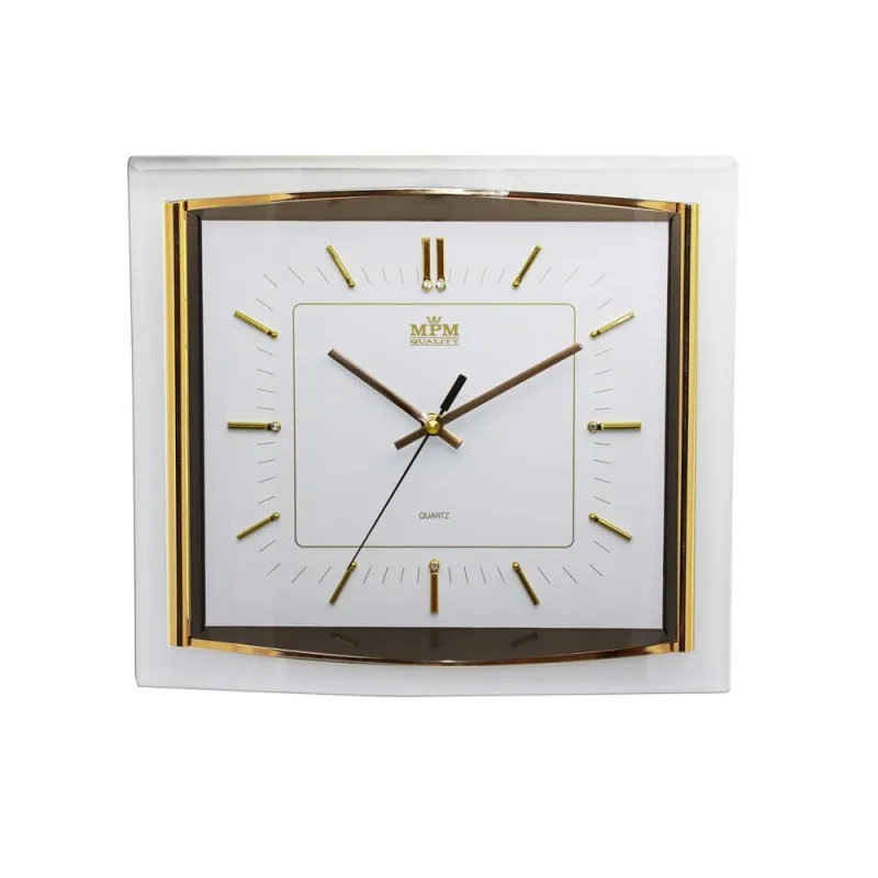 MPM Hranaté bílo - zlaté hodiny MPM E01.2442.80.I