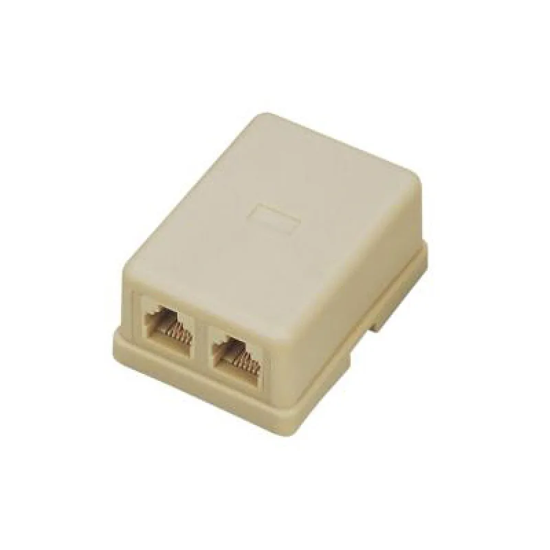Zásuvka UTP CAT3 2xRJ11 na omietku sl.kosť 2306