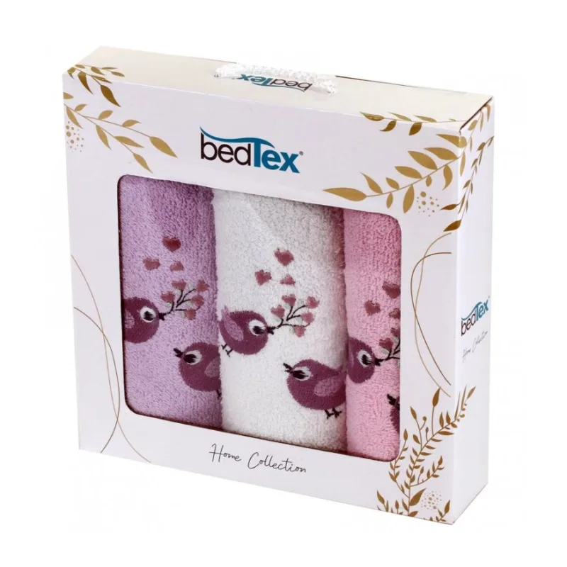 Darčeková sada froté uteráčikov 3 ks Vtáci