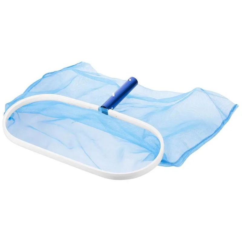 Sieťka do bazéna Pool PE, modrá, na lístie, hliníkový rám, 35,2x43 cm