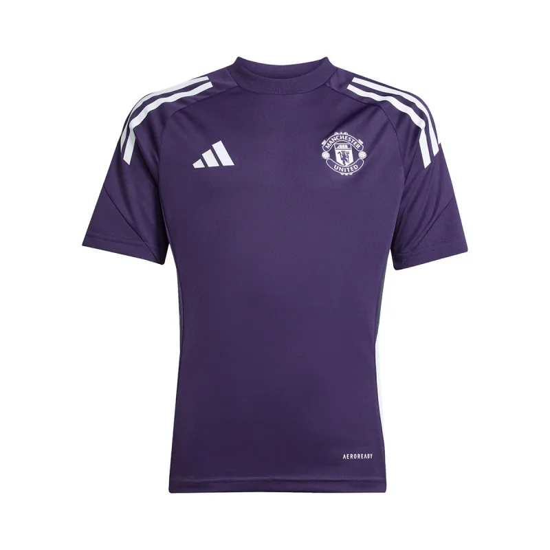 Adidas Manchester United tréningový dres fialový detský 2025-2026
