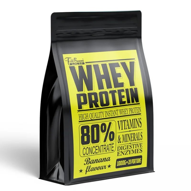 WHEY PROTEIN 80% 1000 g - FitBoom Príchuť: Čokoláda