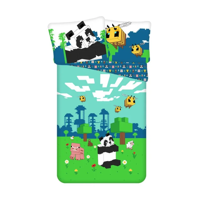 Jerry Fabrics Minecraft "Explore Overworld" 140x200/70x90 cm