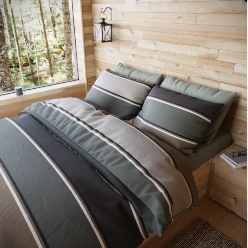 Obliečky viskóza WOODY collection 140x200, 70x90cm Johannes