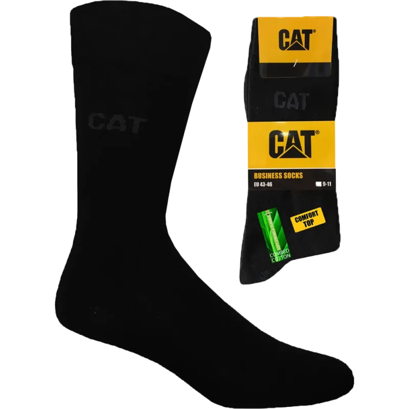 Caterpillar Cat Socks Business 5 PACK čierne