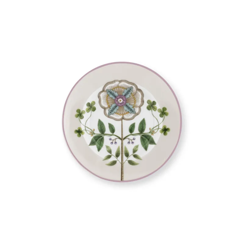 Pip Studio Lily & Lotus talířek Ø12cm, bílý