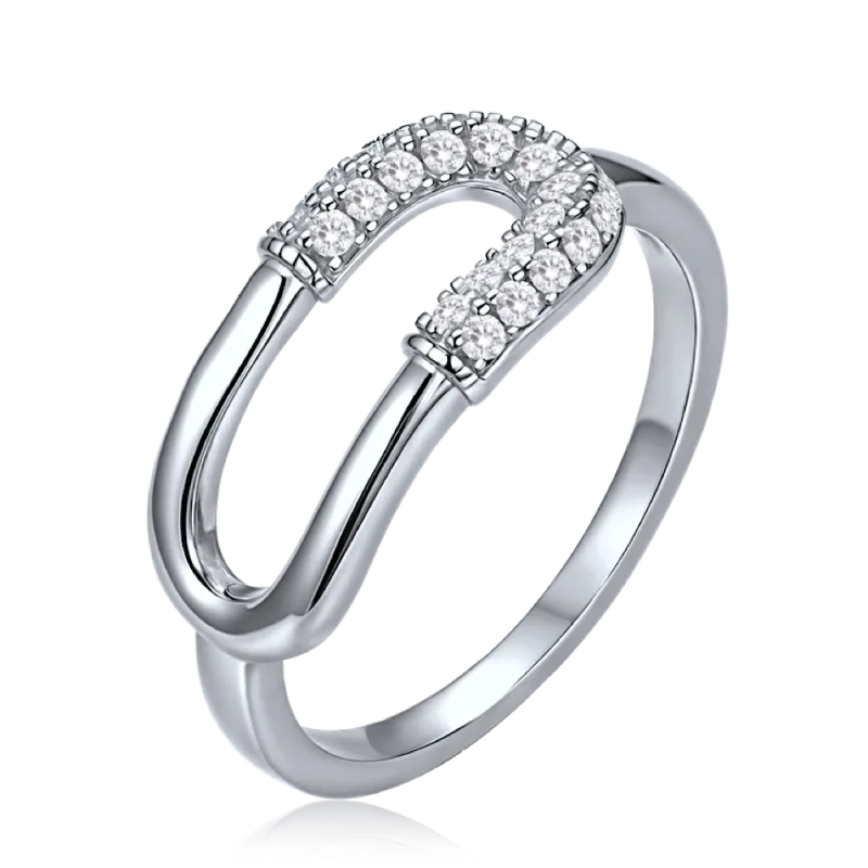 MINET Luxusní stříbrný prsten se zirkonem vel. 53