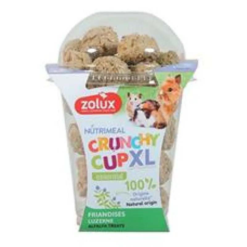 Pochoutka CRUNCHYCUP XL vojtěška 190 g