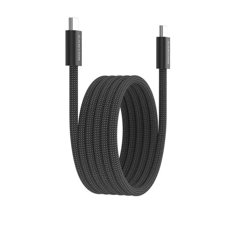 Canyon CCMG60AB15, 1 m kábel, USB-C / USB-C, magnet, PD 60 W, opletený,…