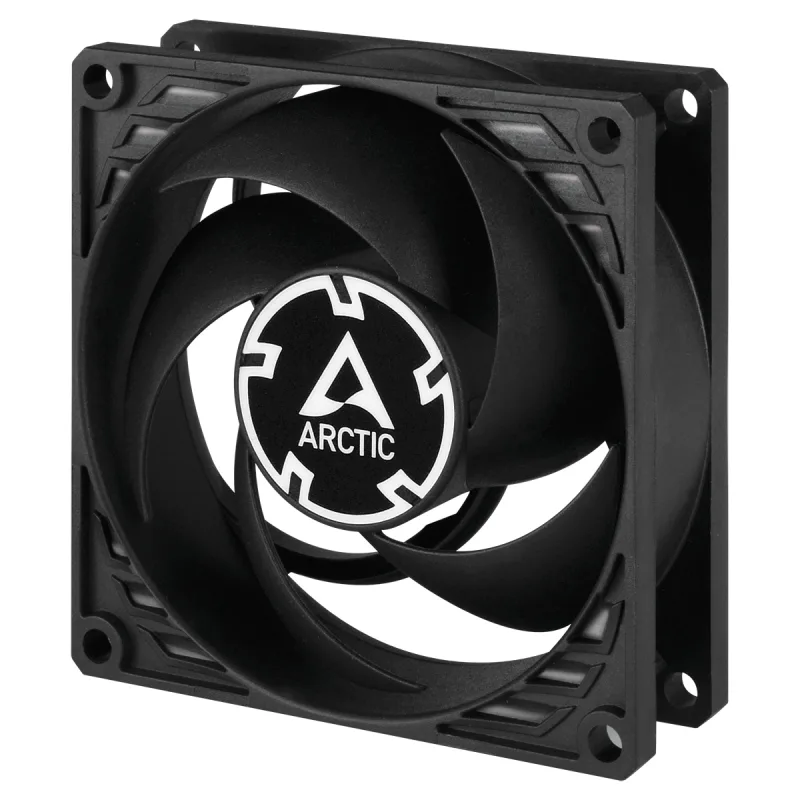 ARCTIC P8 TC (black/ black) - 80mm case fan with temperature control…