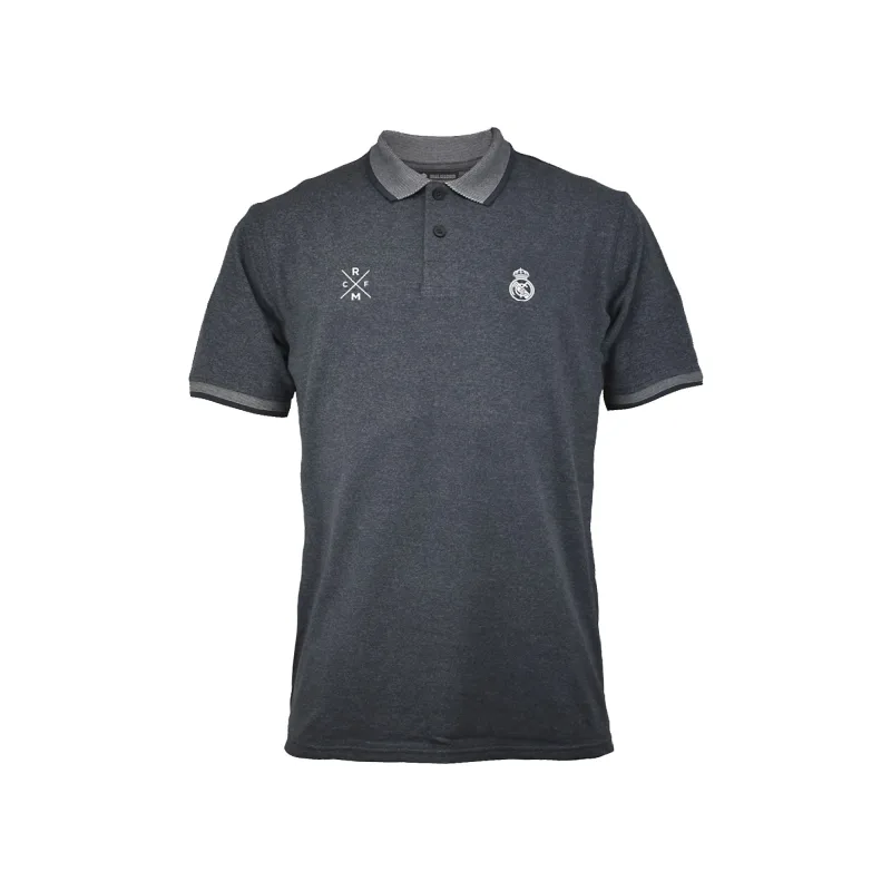 Real Madrid polokošeľa šedá pánska - SKLADOM