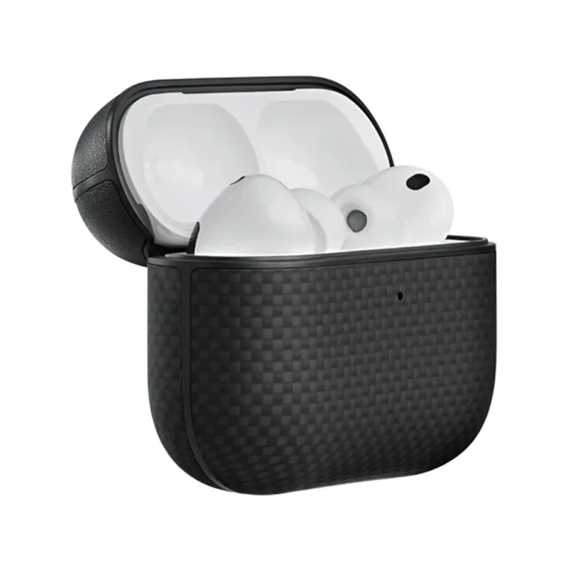 Pitaka puzdro Aramid Fiber Case pre Airpods Pro 3 - Black/Grey APM2501
