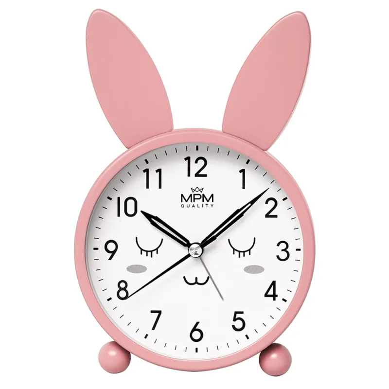 MPM Usman dětský budík růžové barvy C01.4370.23