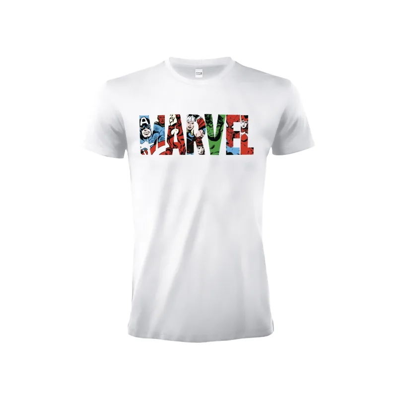 Marvel tričko biele pánske