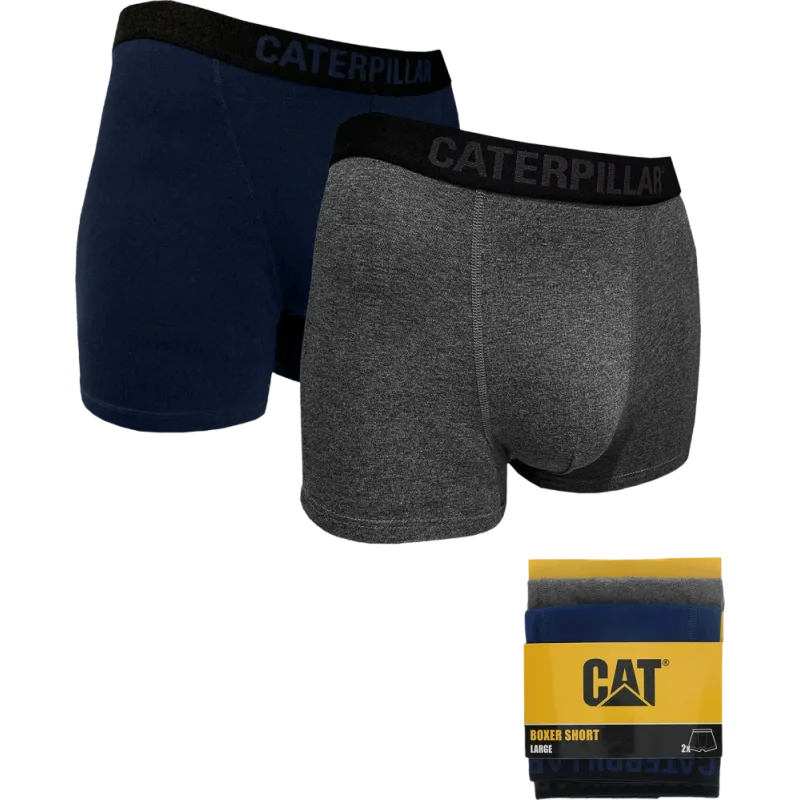 Caterpillar Cat SG Boxer 2 Pack Grey/Blue