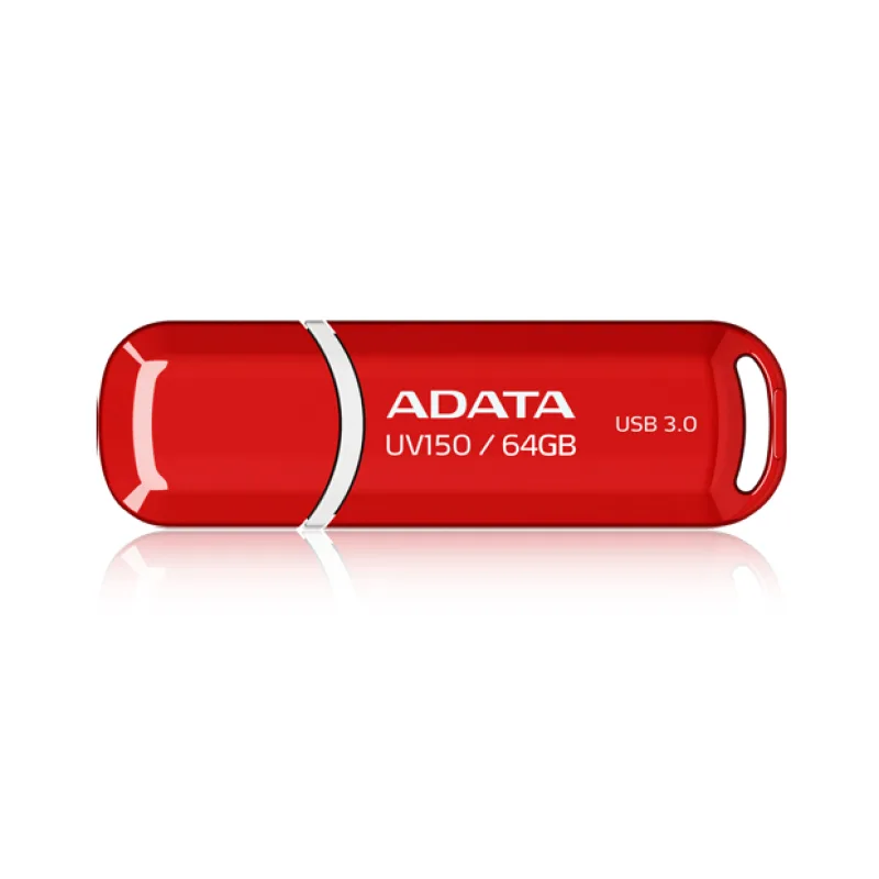 ADATA UV150/ 64GB/ USB 3.2/ USB-A/ Červená AUV150-64G-RRD
