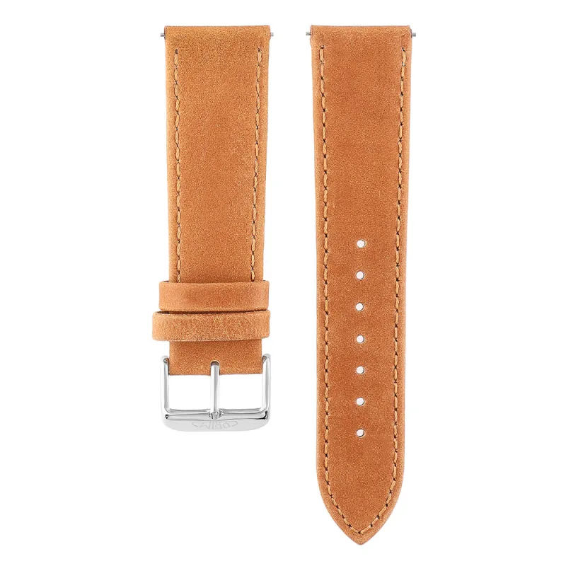 MPM Unisex kožený řemínek na hodinky RB.15894 (22 mm) - světle hnědý RB.15894.2220.5151.L1