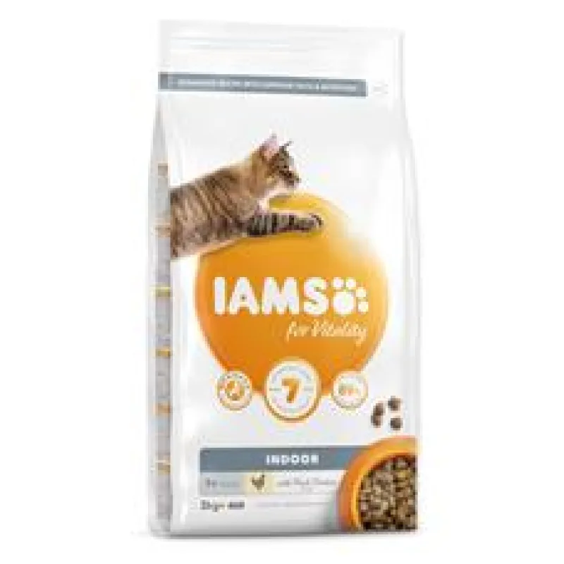 IAMS for Vitality Indoor Cat Food with Fresh Chicken 10kg