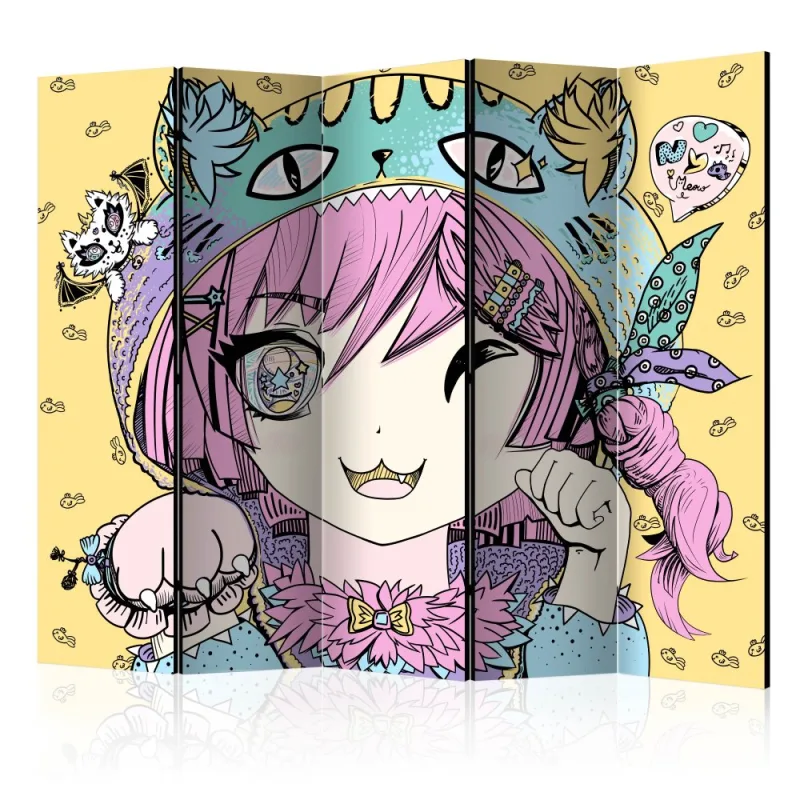 Artgeist Paraván - Neko Girl II [Room Dividers]