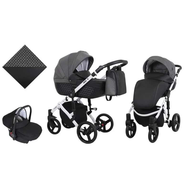 Kočík Kunert Tiaro white frame 3v1 - 06