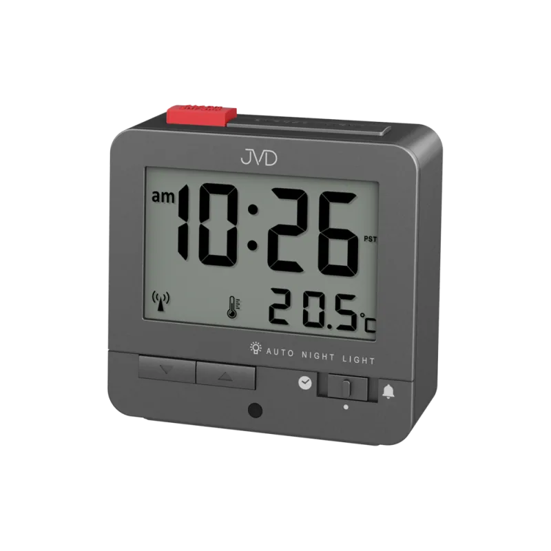 JVD Digitální černý rádiem řízený budík JVD RB9401.2