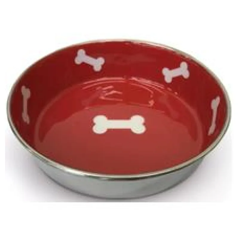 Miska nerez Robusto červená LP 0,8 l