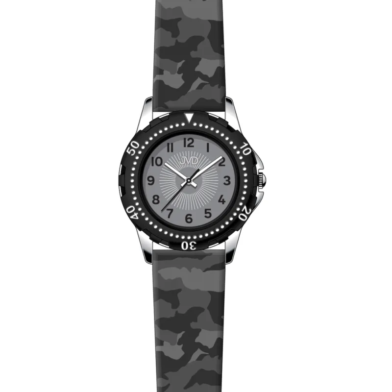 JVD Dětské chlapecké sportovné černé náramkové hodinky JVD J7214.2