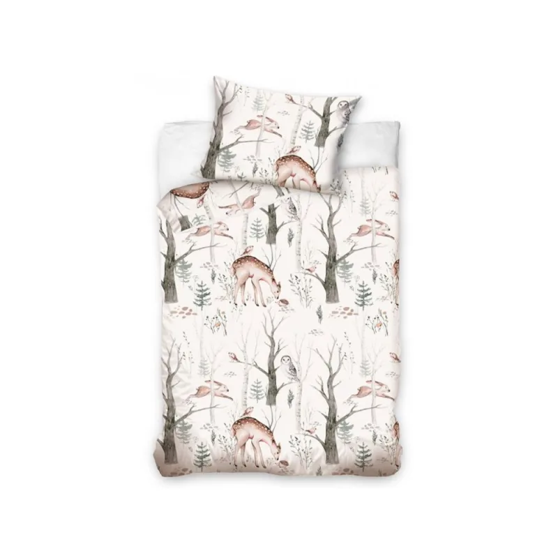 Obliečky do postieľky Lesná rozprávka 100x135/40x60 cm