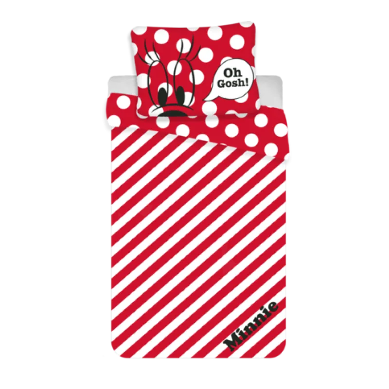 Jerry Fabrics Minnie Red "oh Gosh" 140x200/70x90 cm