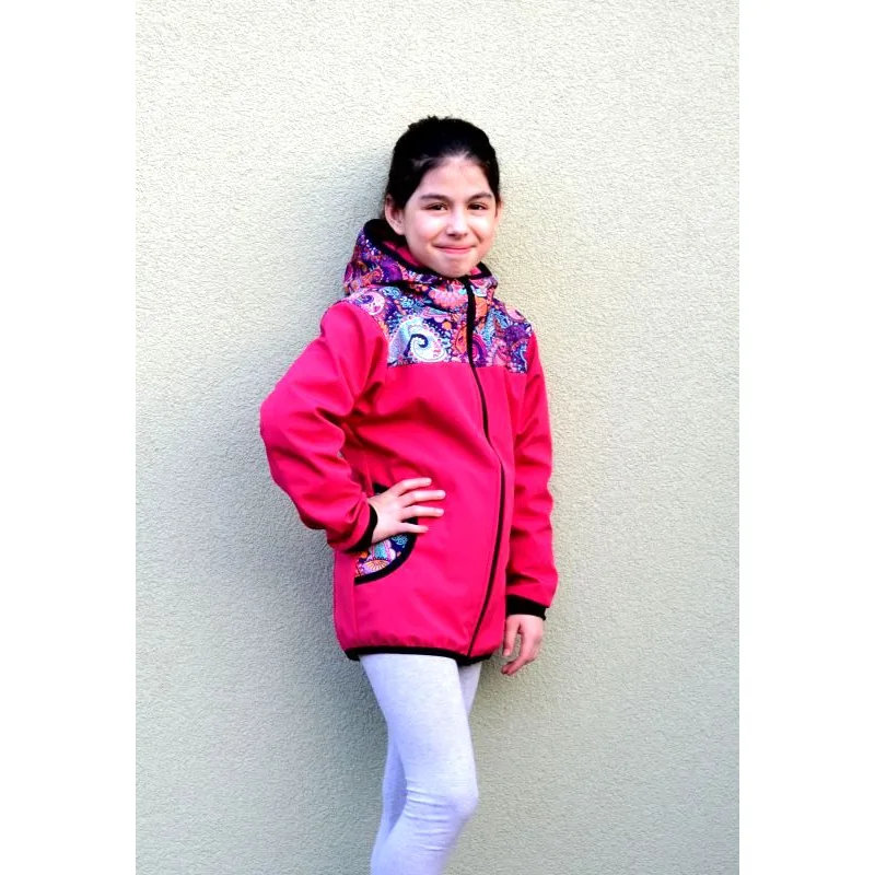 Softshellová bunda kombinovaná zimná, veľ. 122,134