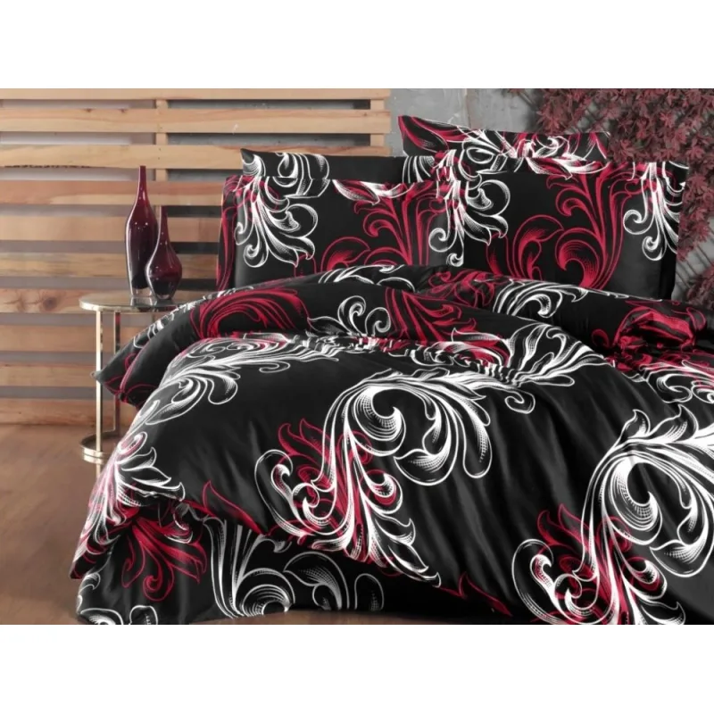 Brotex Obliečky Satén Exclusive Atlantis Red 140x220/70x90 cm