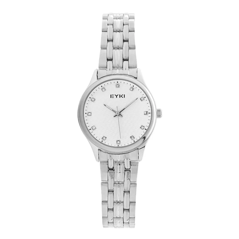 MPM Módní dámské hodinky s datumovkou na nerezovém tahu EYKI Magna - C