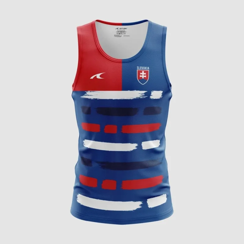 Slovensko Slovakia atletické tielko modro-červené pánske