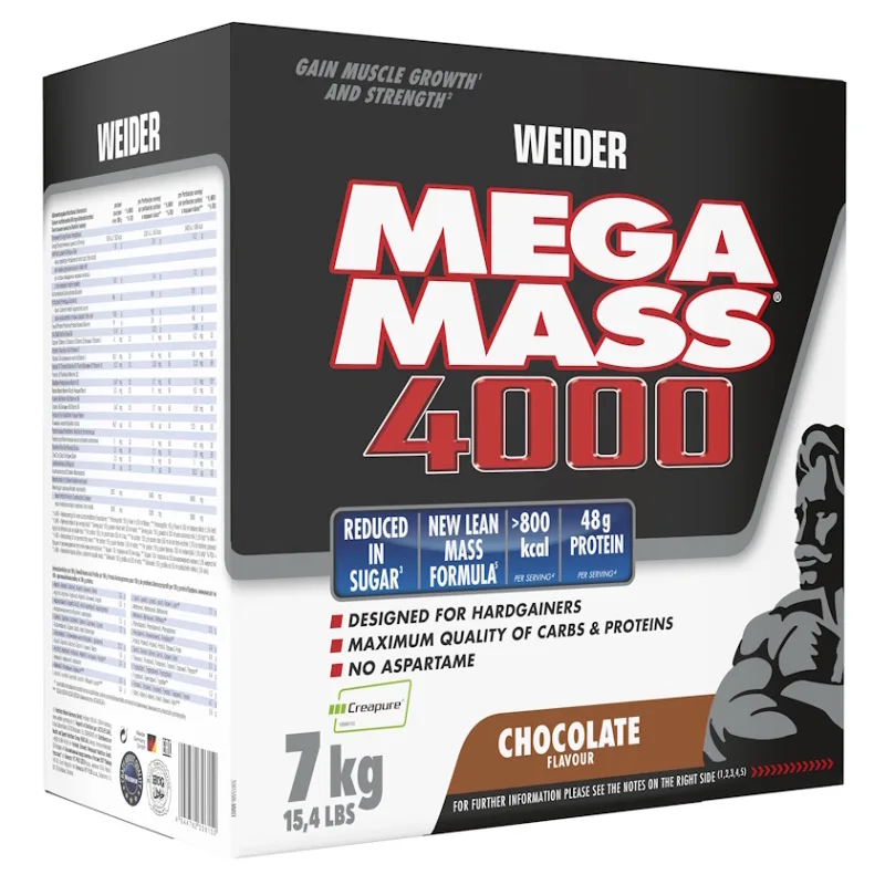 Giant Mega Mass 4000 - 7000 g - Weider Príchuť: Jahoda