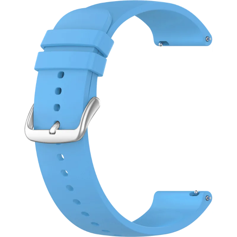 LAVVU Světle modrý silikonový řemínek na hodinky - 22 LS00J22