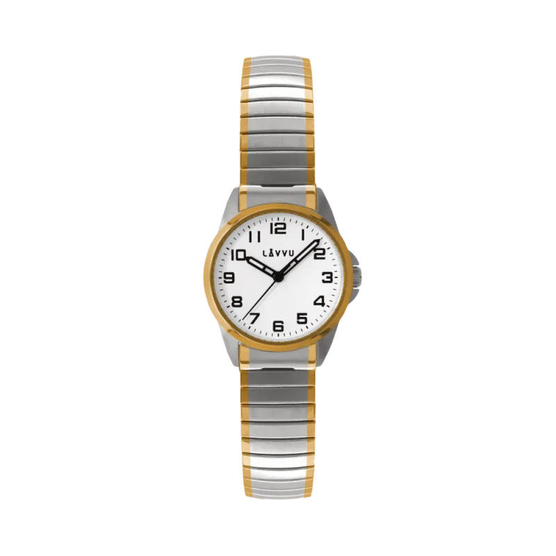 Dámské pružné hodinky LAVVU STOCKHOLM Small Bicolor LWL5014