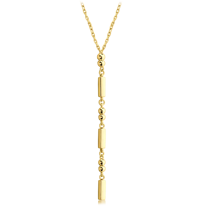 MINET Moderní zlatý náhrdelník Au 585/1000 3,05g JMG0328WGN45