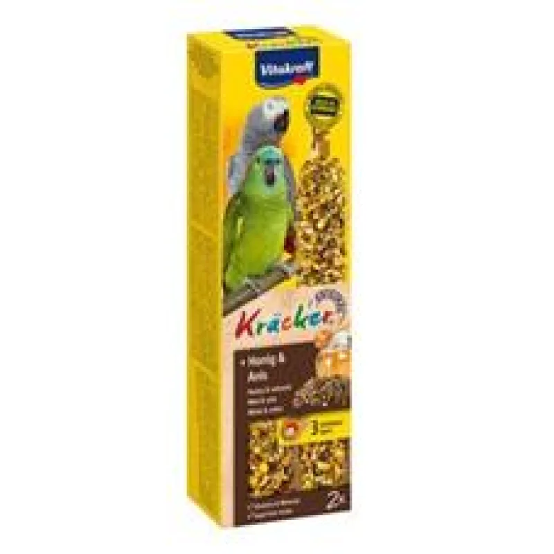 Vitakraft Bird Kräcker Parrot African honey tyč 2 ks