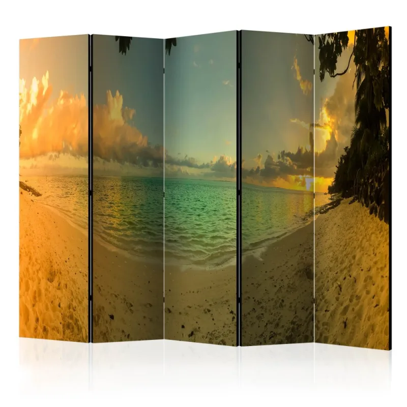 Artgeist Paraván - Sunset in Tahiti II [Room Dividers]