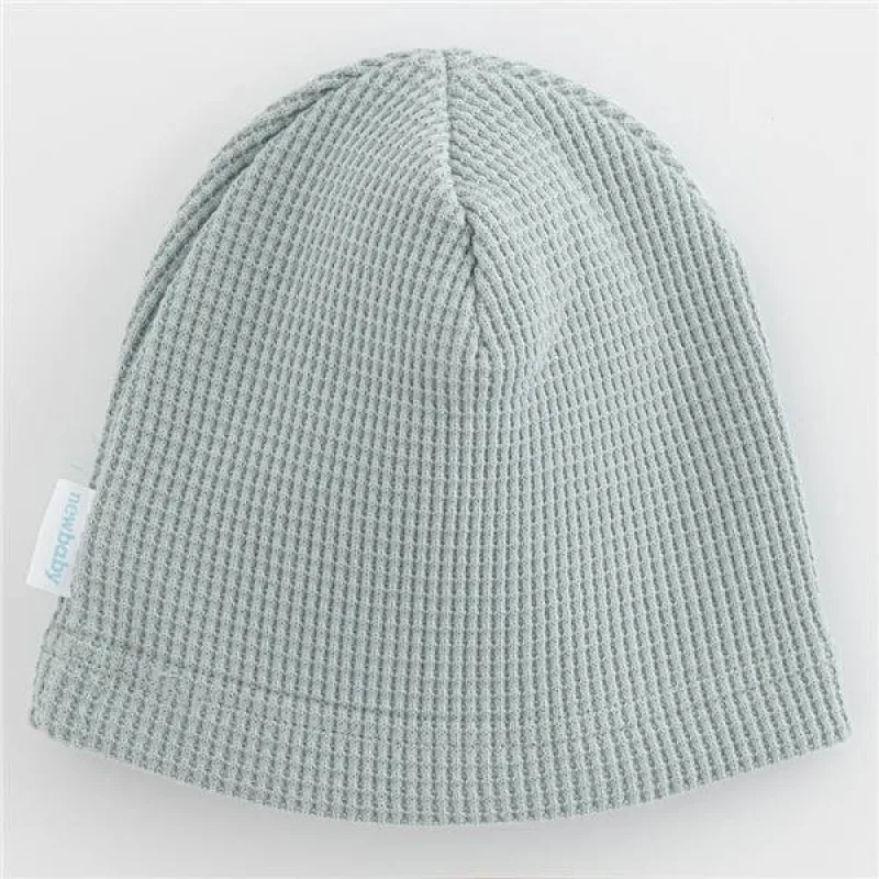 Dojčenská bavlnená čiapočka New Baby Luxury clothing sivá